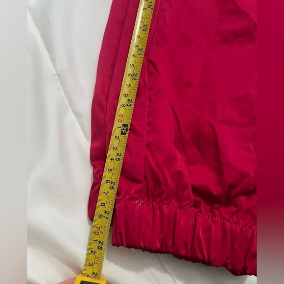 Urban Outfitters Nylon Jogger Pants Pixie Waisted Hot Pink Size Small Zippers - Picture 7 of 9
